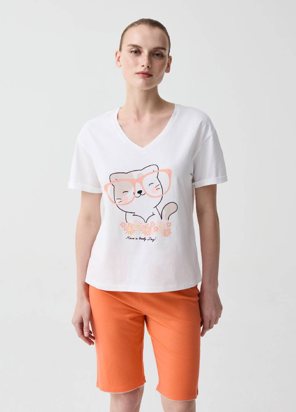 Ovs Pantalone pigiama corto con coulisse