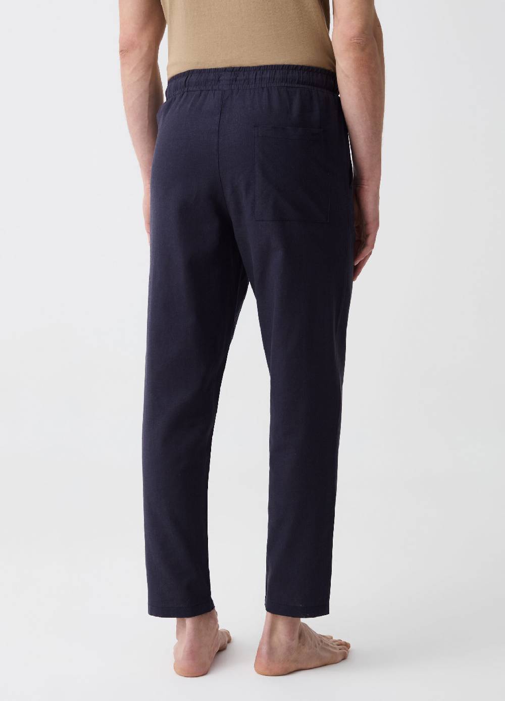 Ovs Pantalone Pigiama Lungo In Lino E Cotone