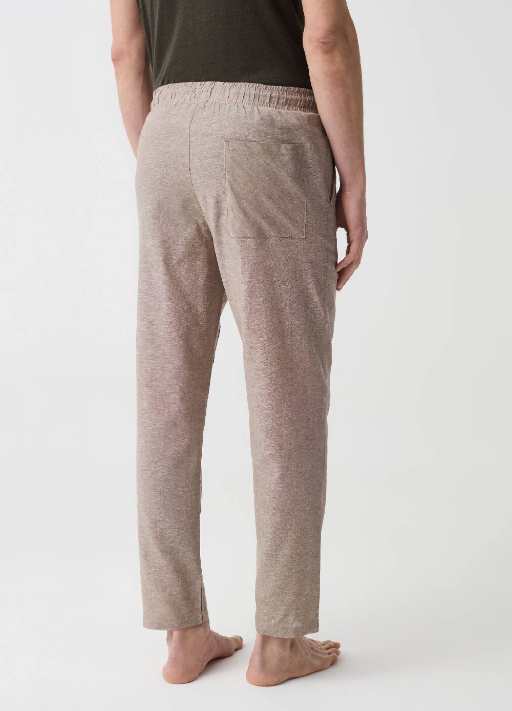 Ovs Pantalone Pigiama Lungo In Lino E Cotone