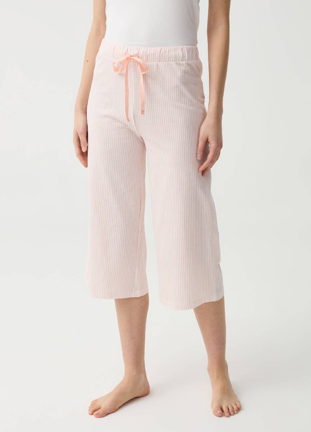 Ovs Pantalone Pigiama Pinocchietto A Righe