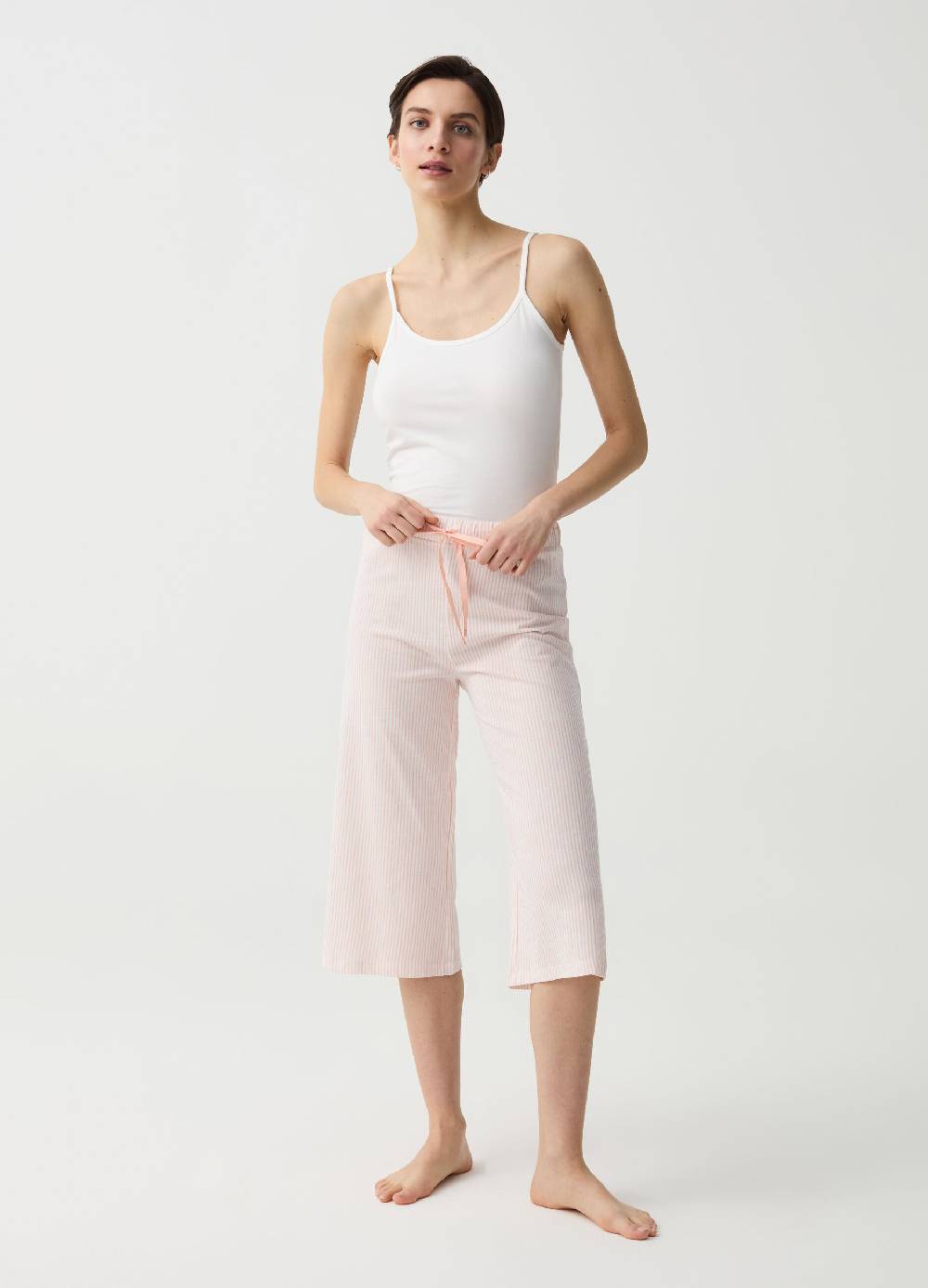 Ovs Pantalone pigiama pinocchietto a righe