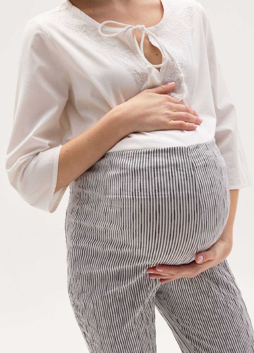 Ovs Pantalone Premaman A Righe Sottili