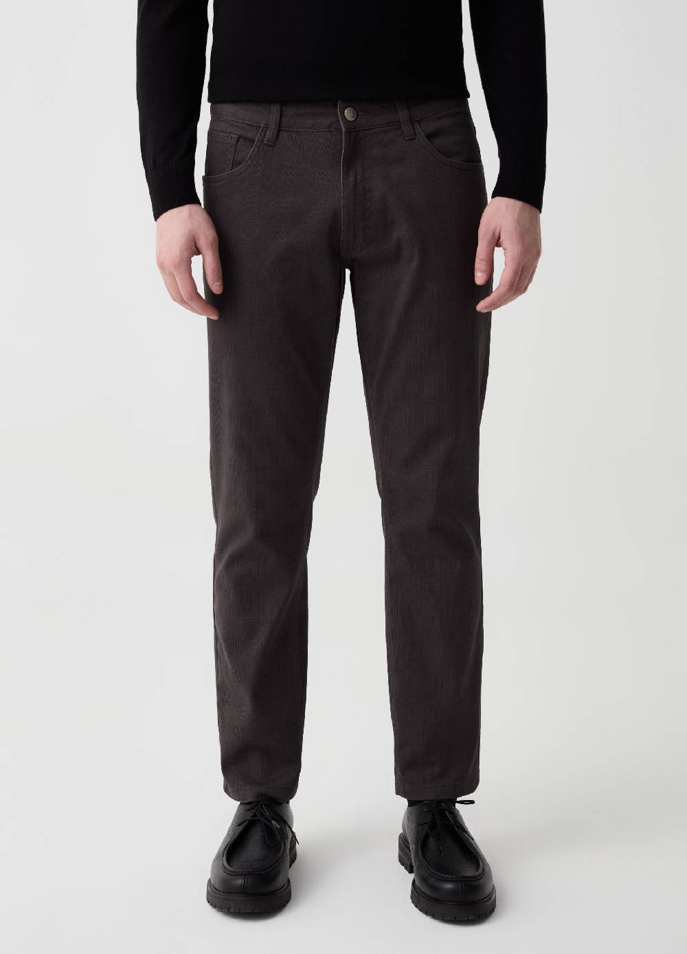 Ovs Pantalone Regular Fit In Micro Fantasia