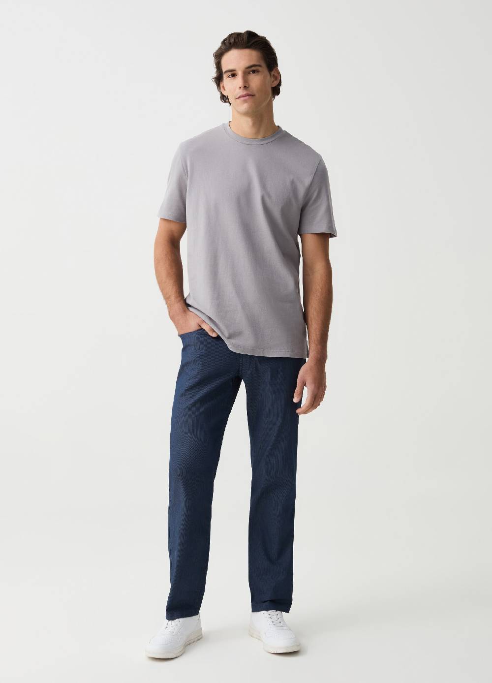 Ovs Pantalone slim fit a righe sottili