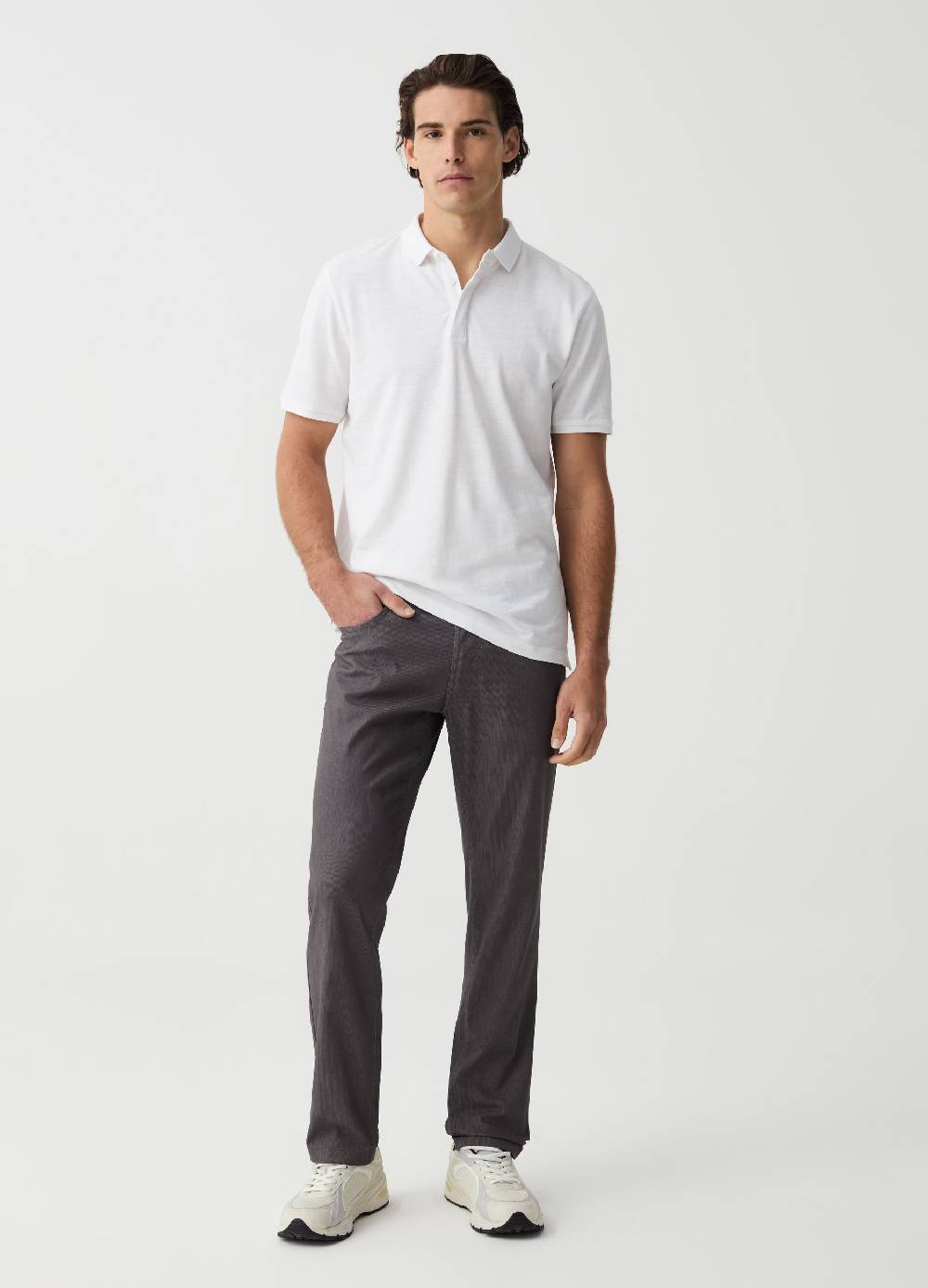 Ovs Pantalone slim fit a righe sottili