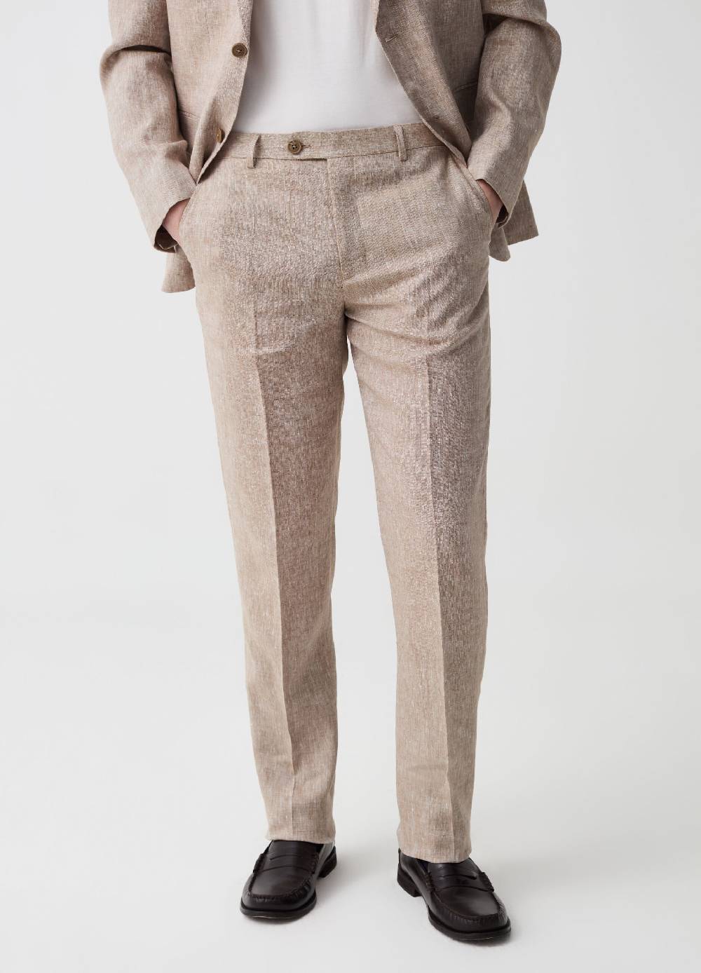 Ovs Pantalone Slim Fit In Lino