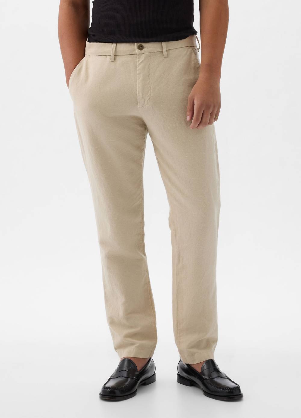 Ovs Pantalone Slim Fit In Lino E Cotone