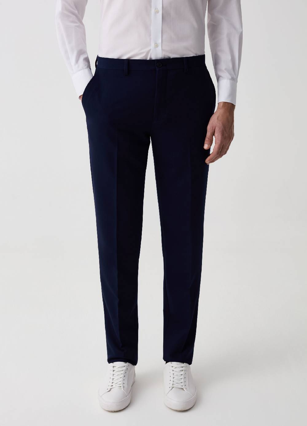 Ovs Pantalone Slim Fit Tinta Unita