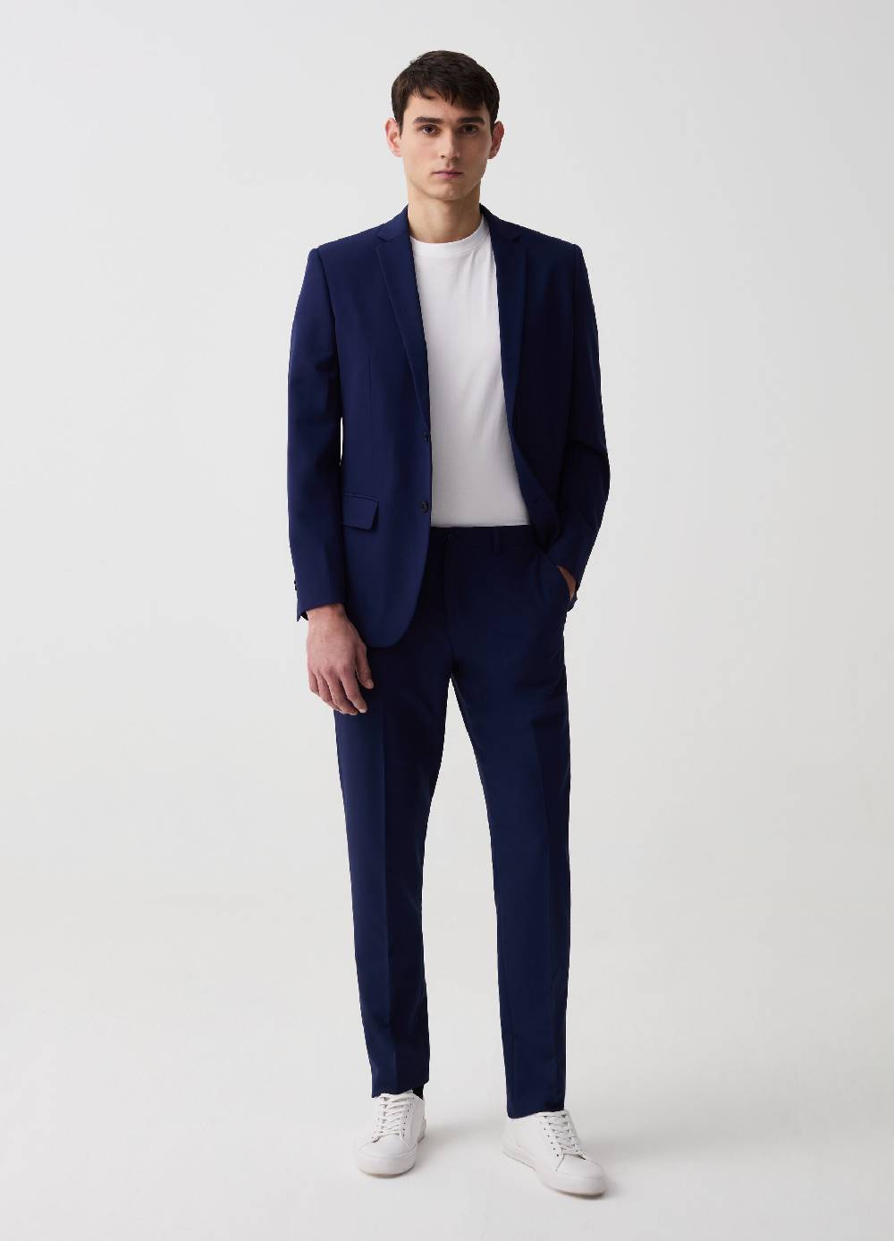 Ovs Pantalone slim fit tinta unita