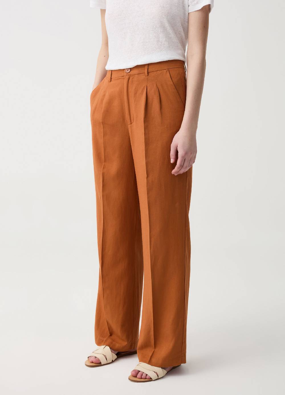 Ovs Pantalone Wide Leg Con Pinces