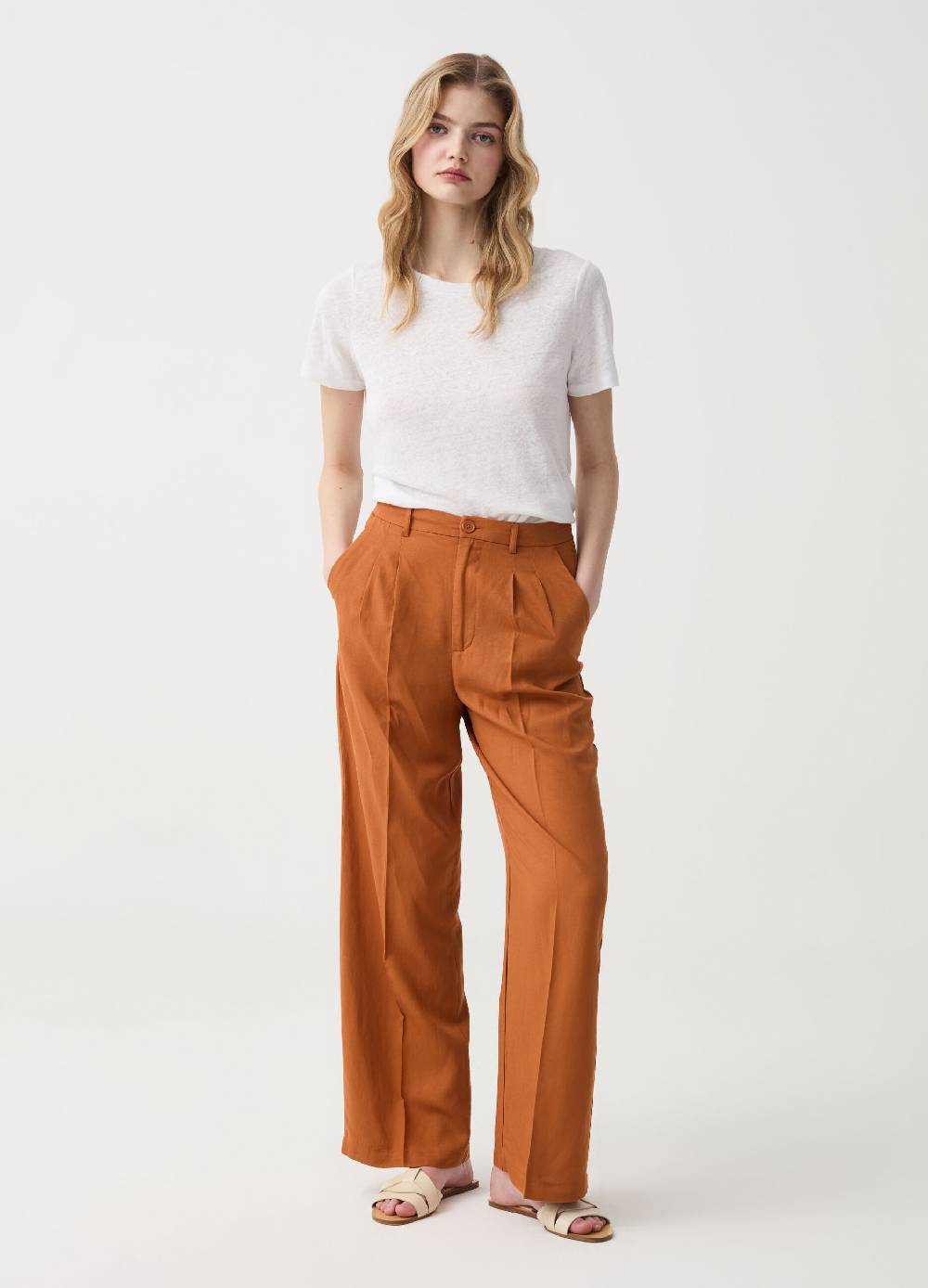 Ovs Pantalone wide leg con pinces