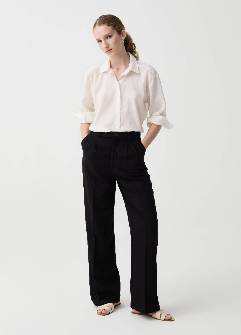 Ovs Pantalone wide leg con pinces