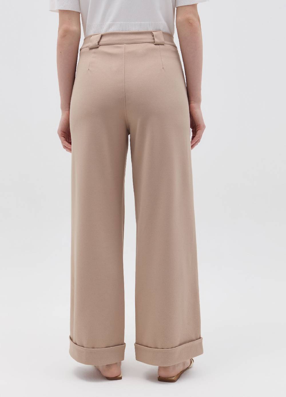 Ovs Pantalone Wide Leg Con Risvolti