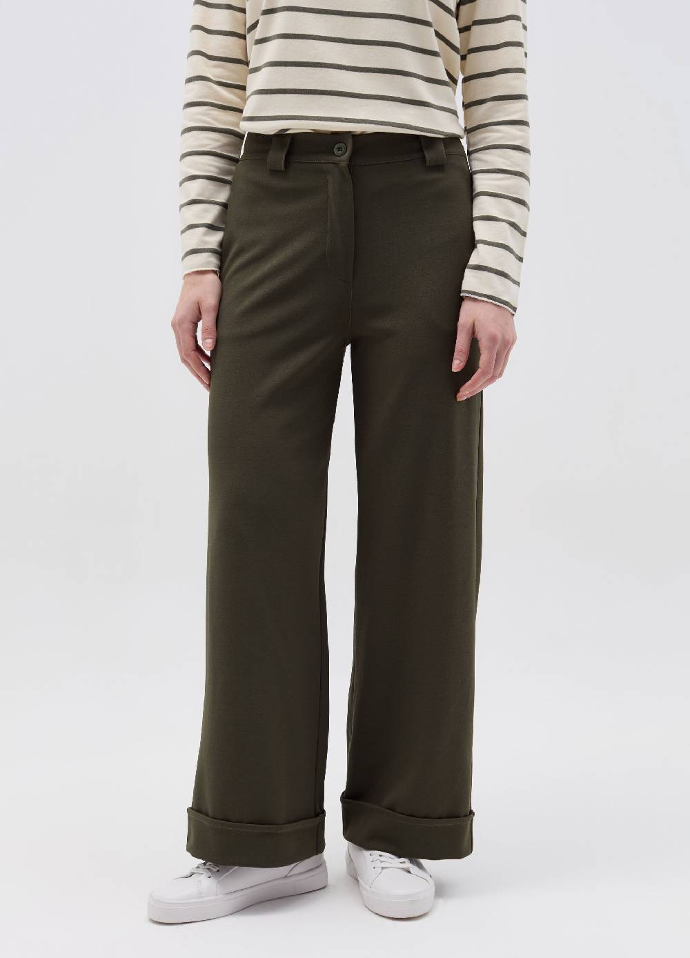 Ovs Pantalone Wide Leg Con Risvolti