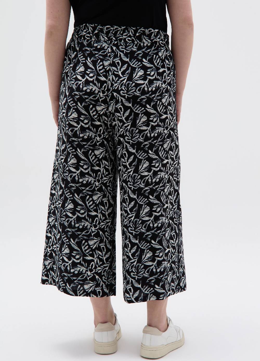 Ovs Pantalone Wide Leg Crop Con Stampa Curvy