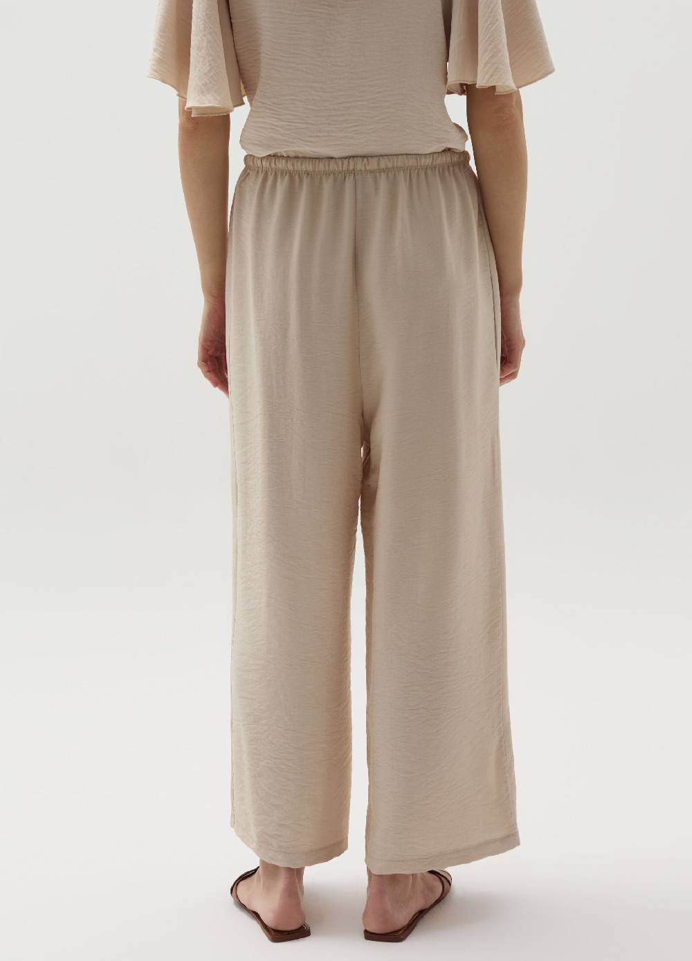Ovs Pantalone Wide Leg In Crêpe