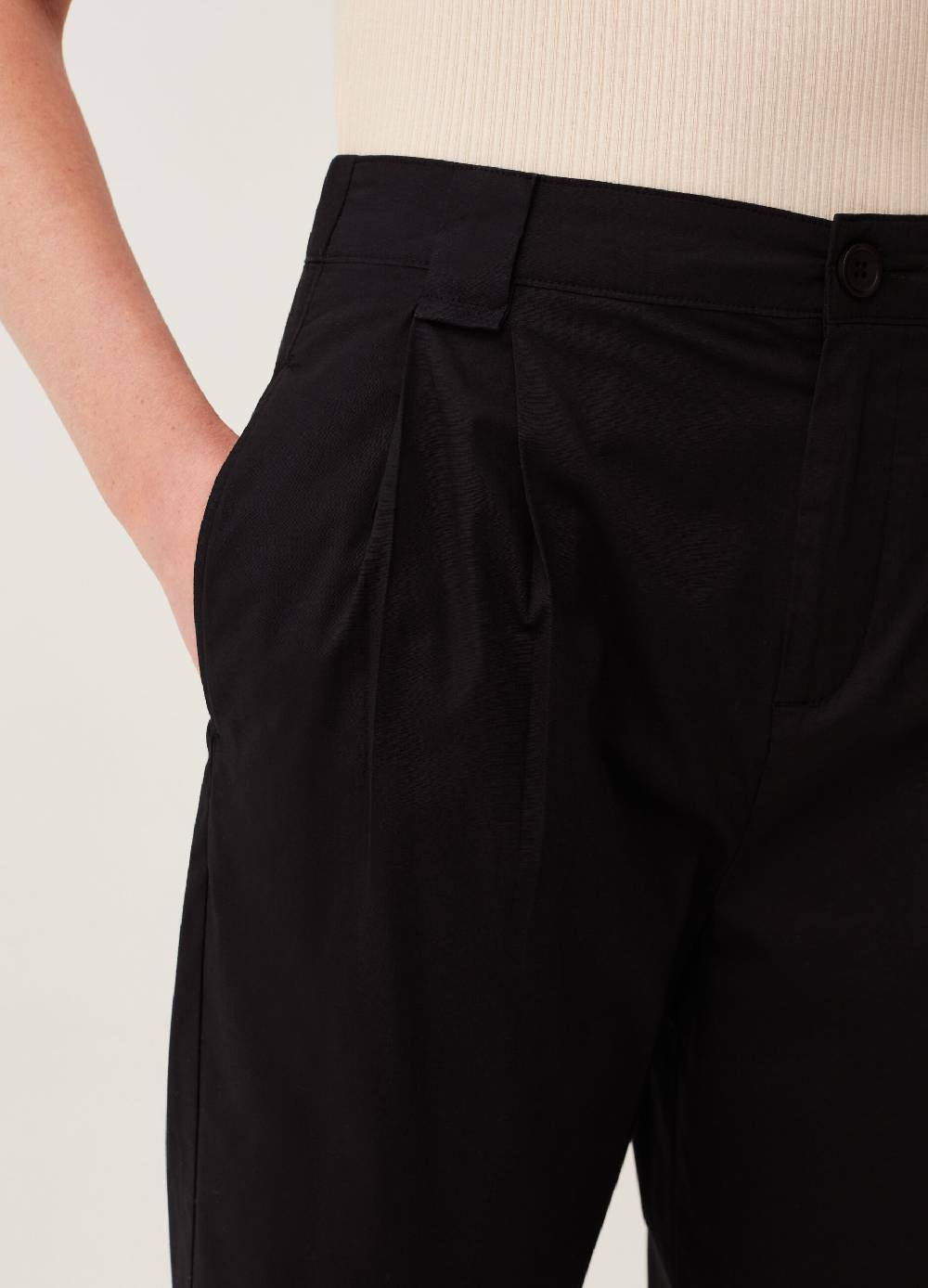 Ovs Pantaloni A Sigaretta Ankle Fit Con Pinces