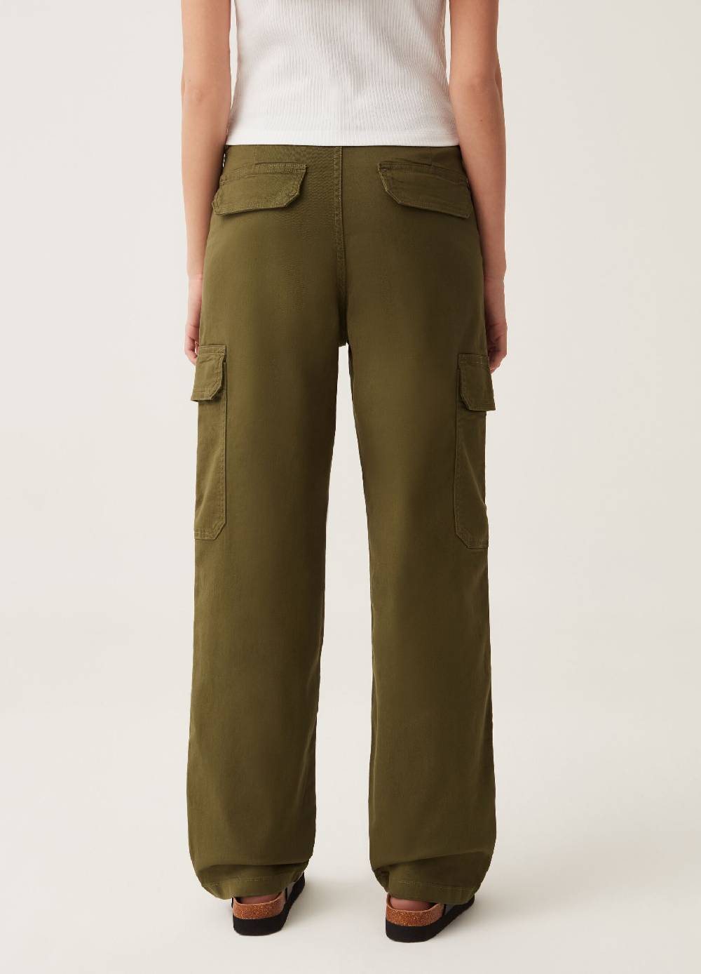 Ovs Pantaloni Cargo In Cotone Stretch