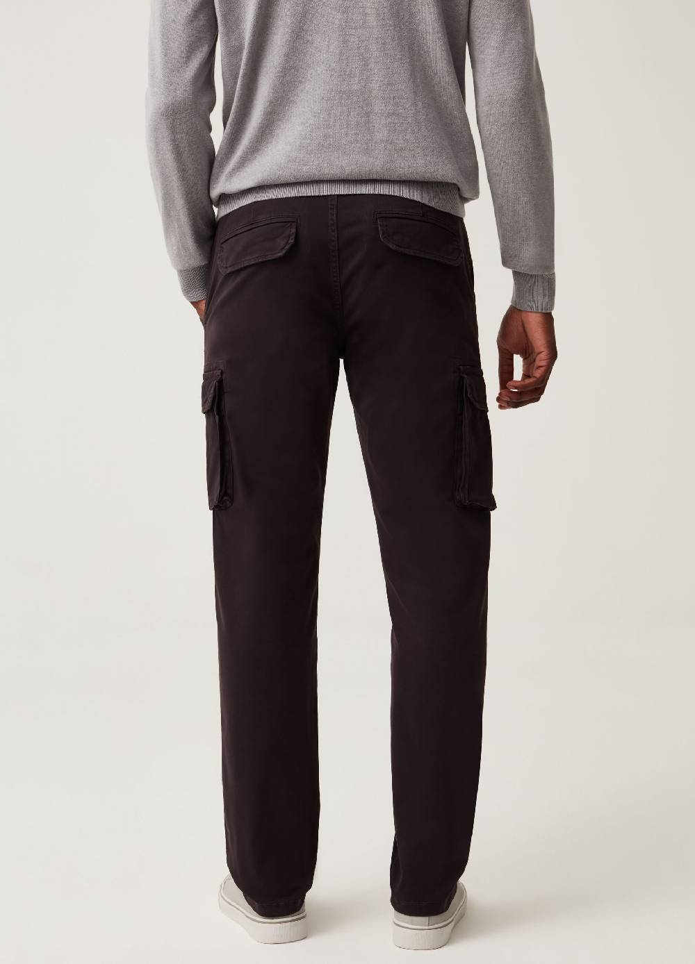 Ovs Pantaloni Cargo In Cotone Tinto Filo Stretch