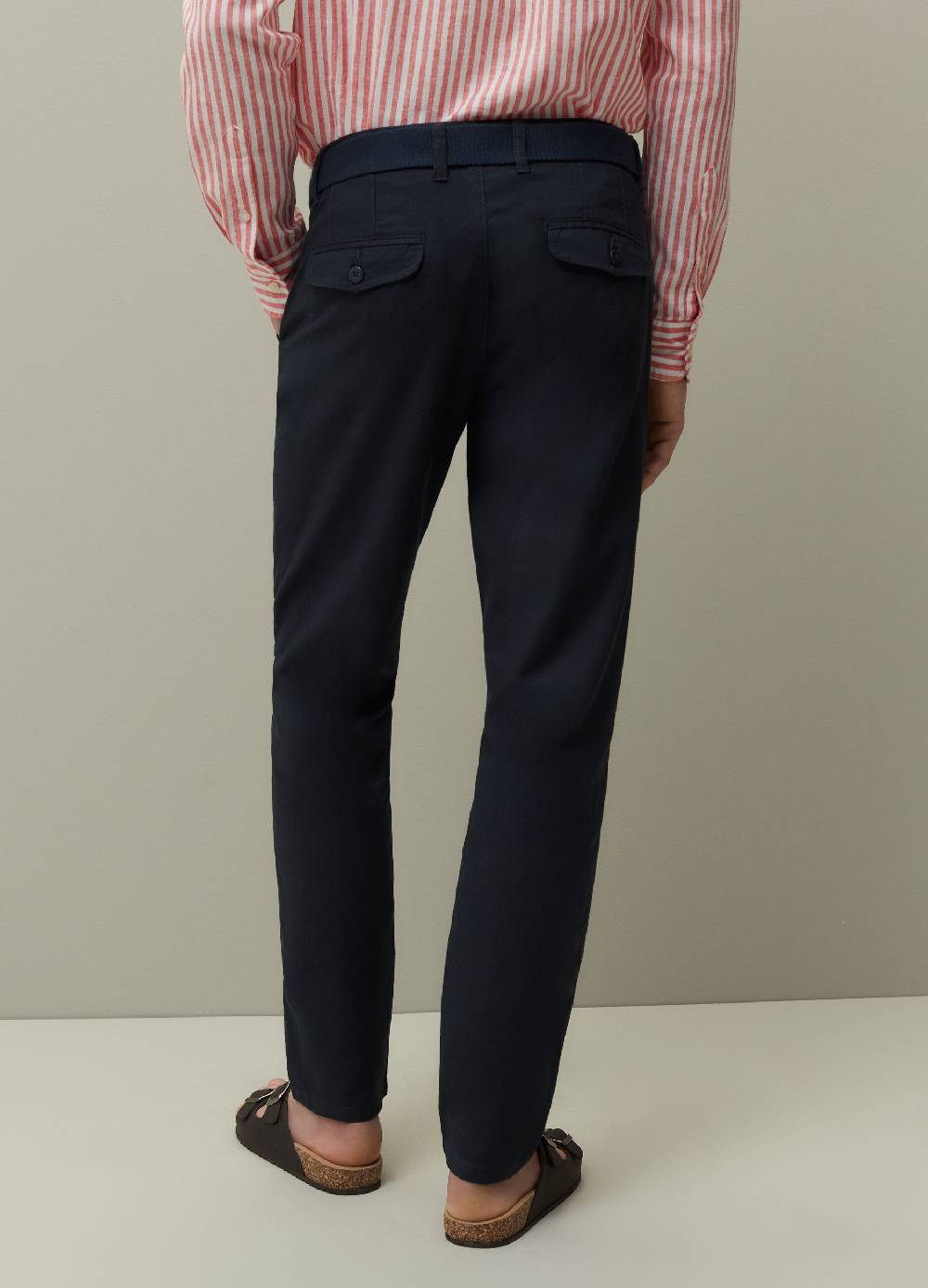 Ovs Pantaloni Chino In Cotone E Lino