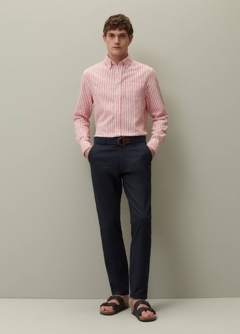 Ovs Pantaloni chino in cotone e lino