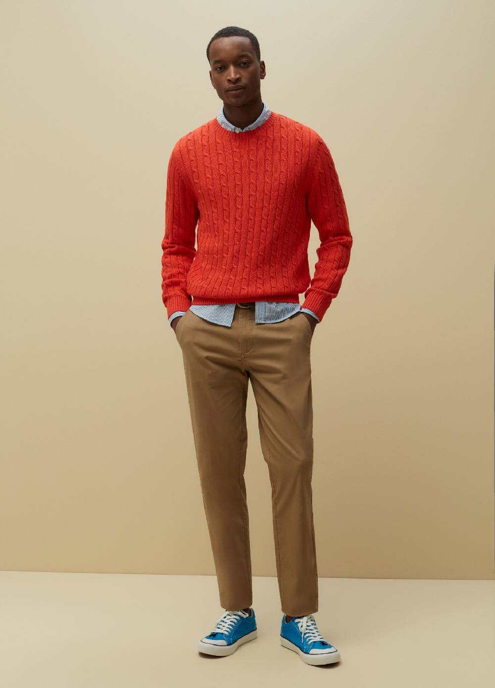 Ovs Pantaloni chino in cotone stretch