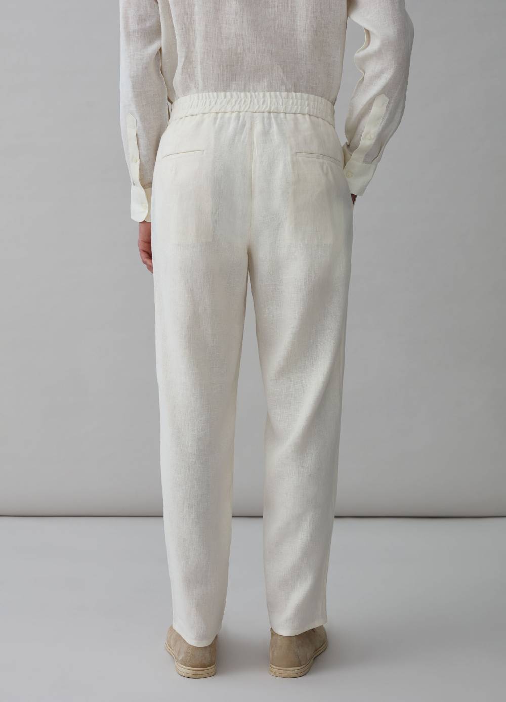 Ovs Pantaloni Chino In Lino PIOMBO
