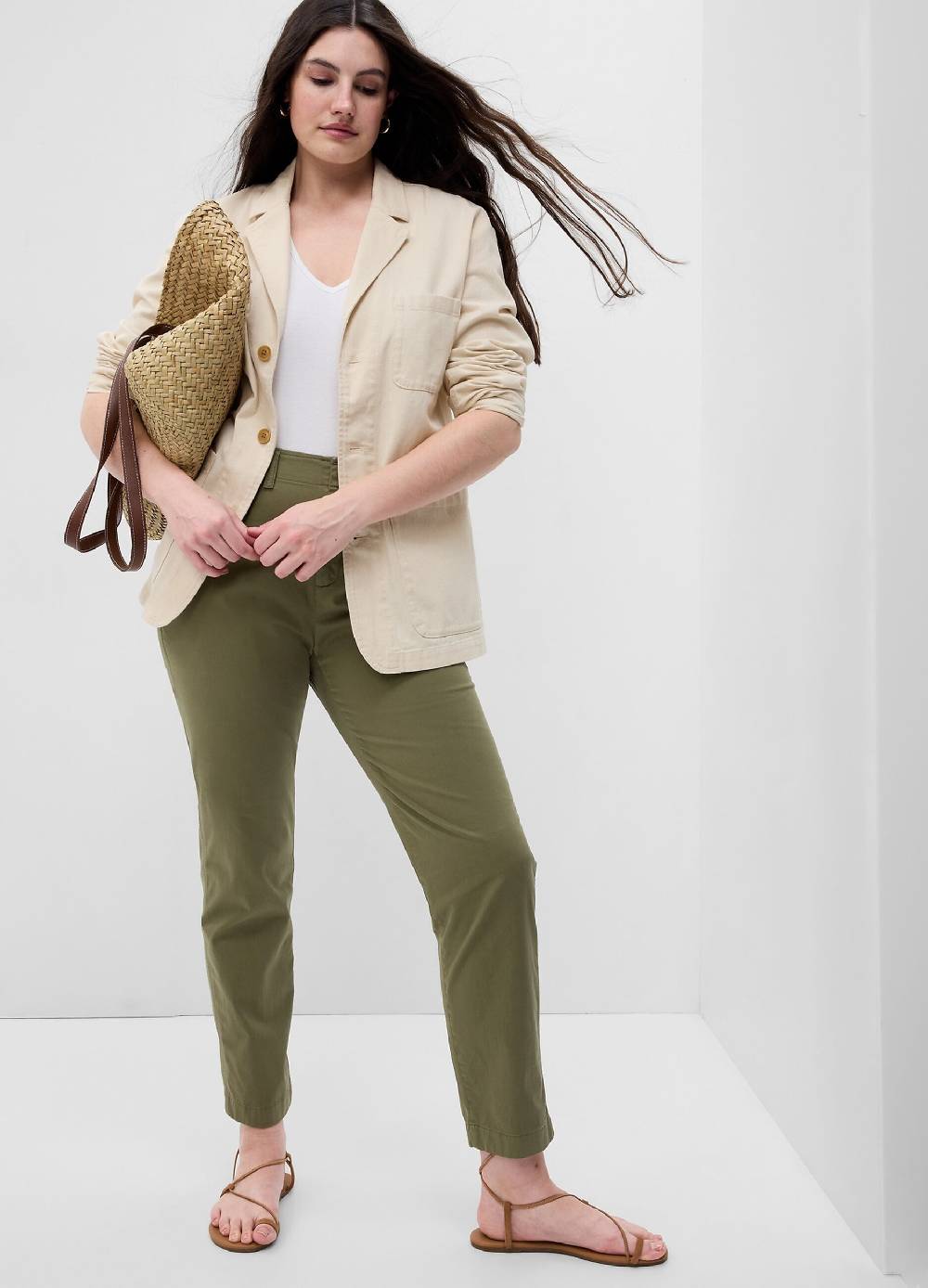 Ovs Pantaloni Chino Slim Fit Vita Media