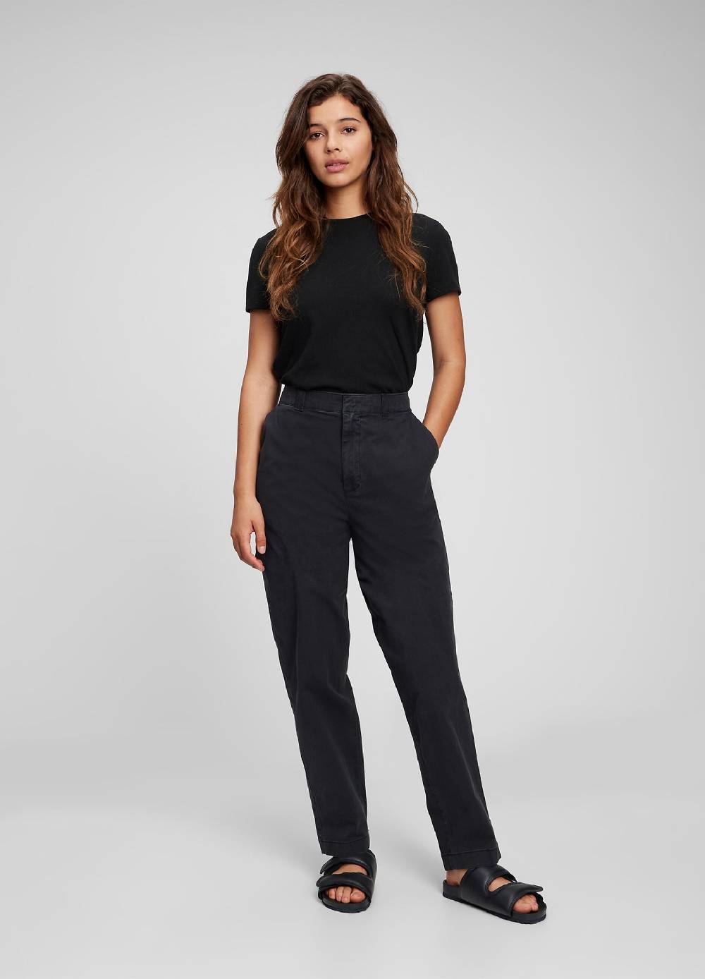 Ovs Pantaloni chino straight fit in cotone stretch