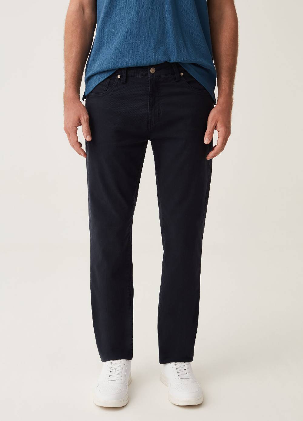 Ovs Pantaloni Cinque Tasche In Twill Stretch