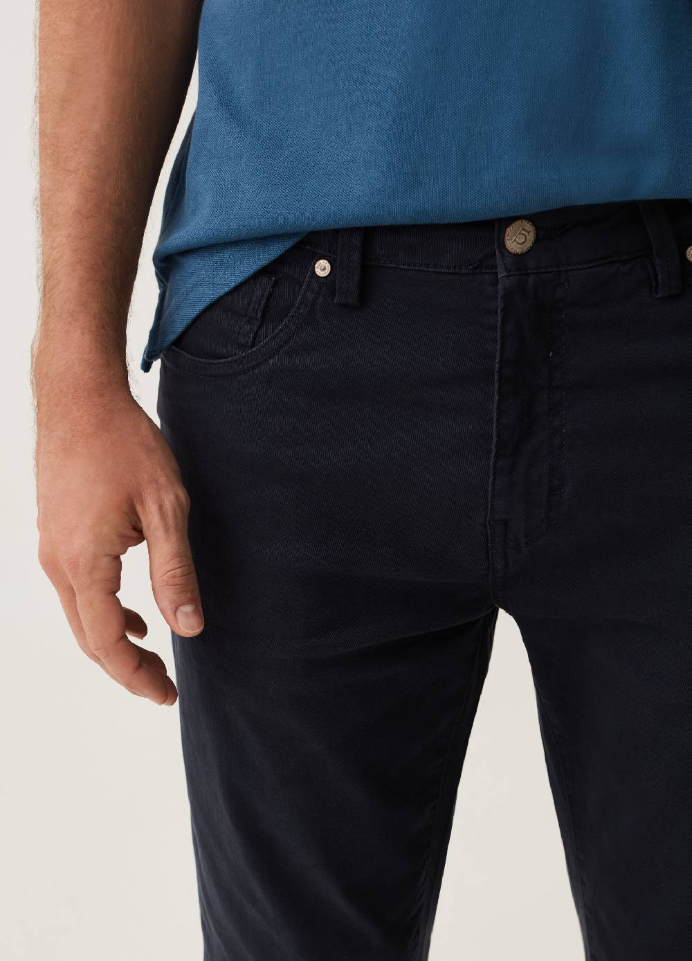 Ovs Pantaloni Cinque Tasche In Twill Stretch