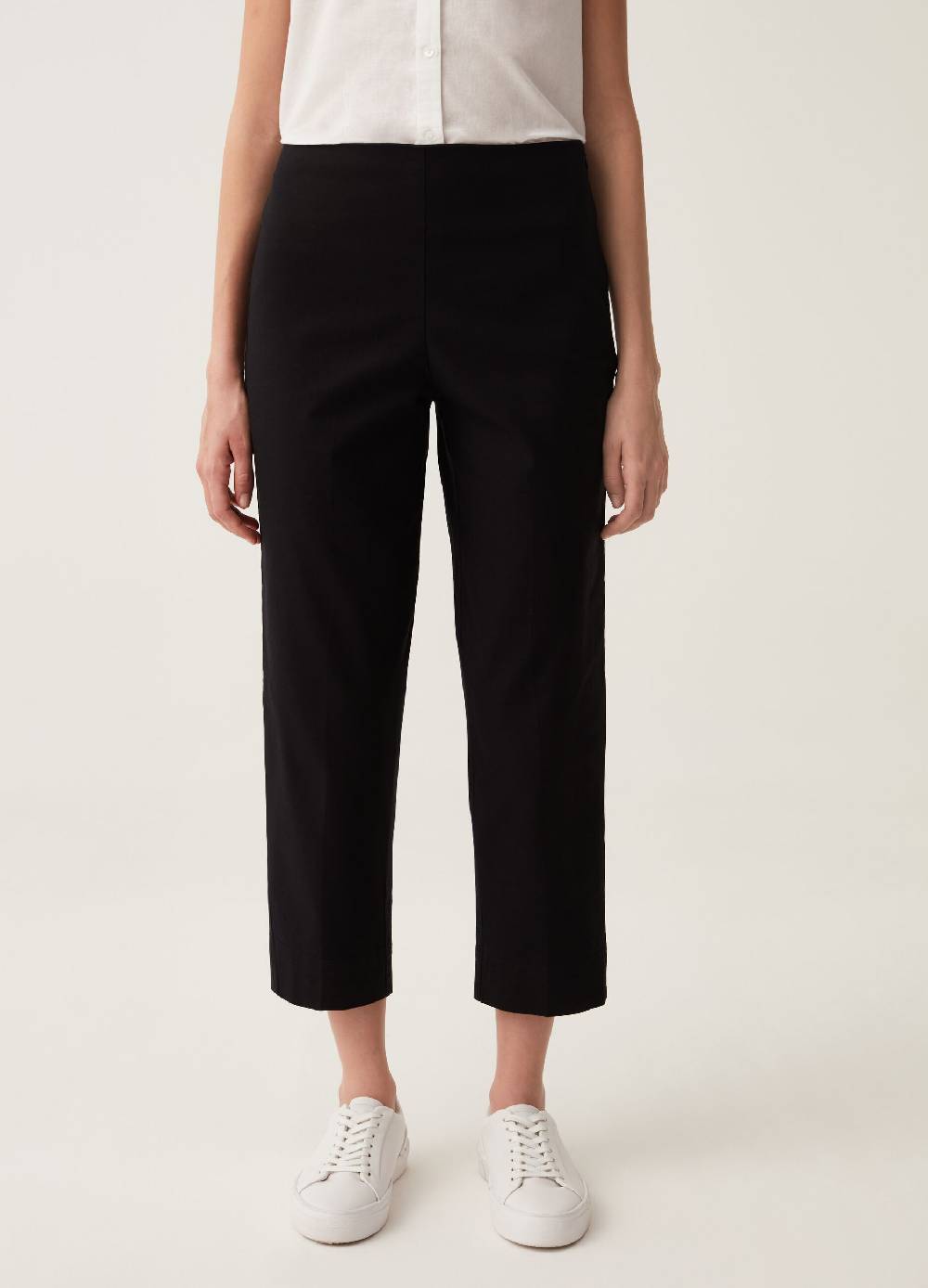 Ovs Pantaloni Crop A Sigaretta