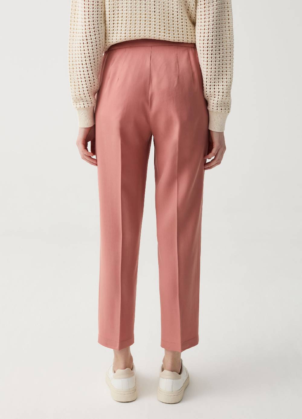 Ovs Pantaloni Cropped A Sigaretta Con Pinces