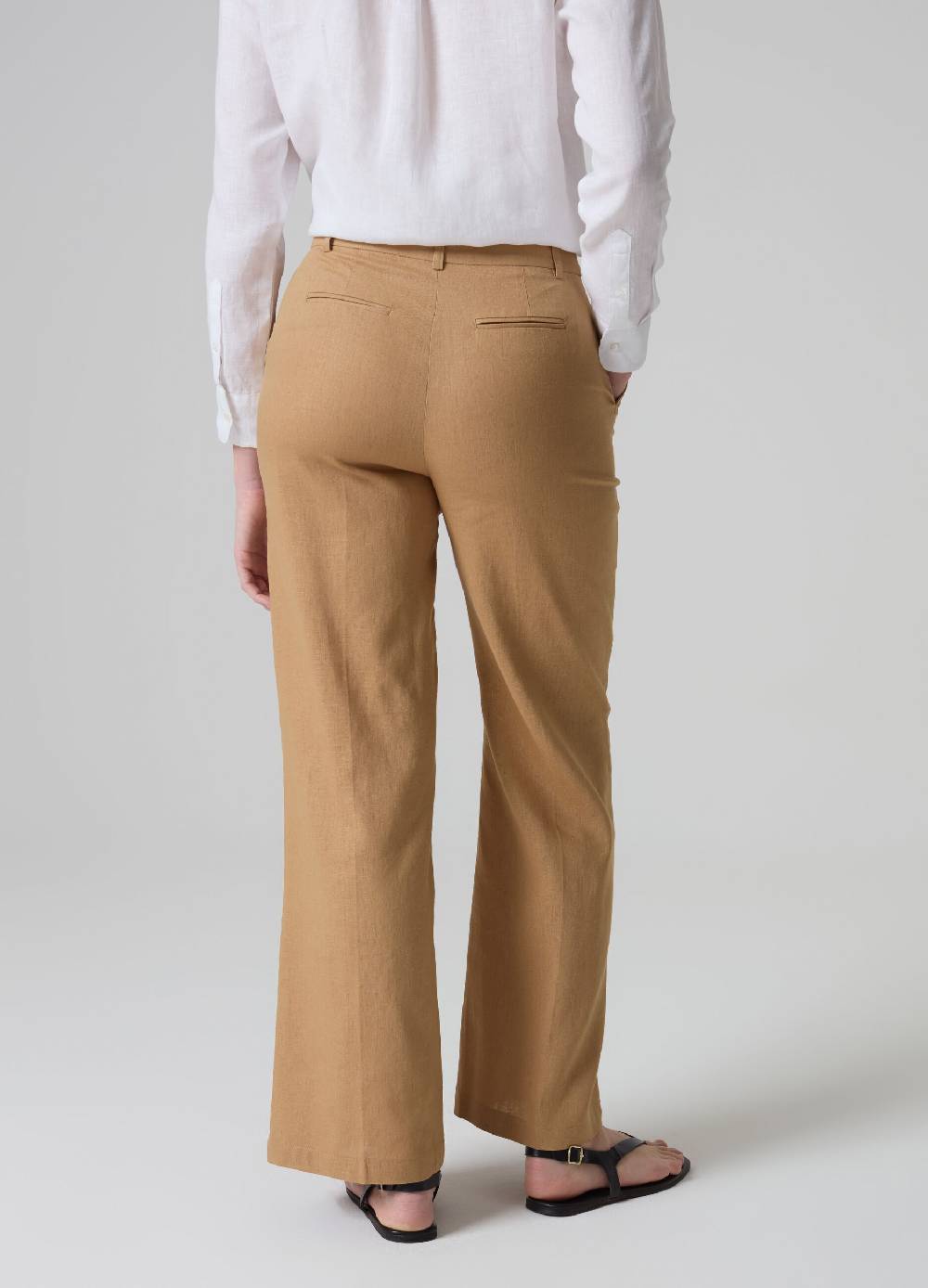 Ovs Pantaloni Dritti In Lino E Viscosa