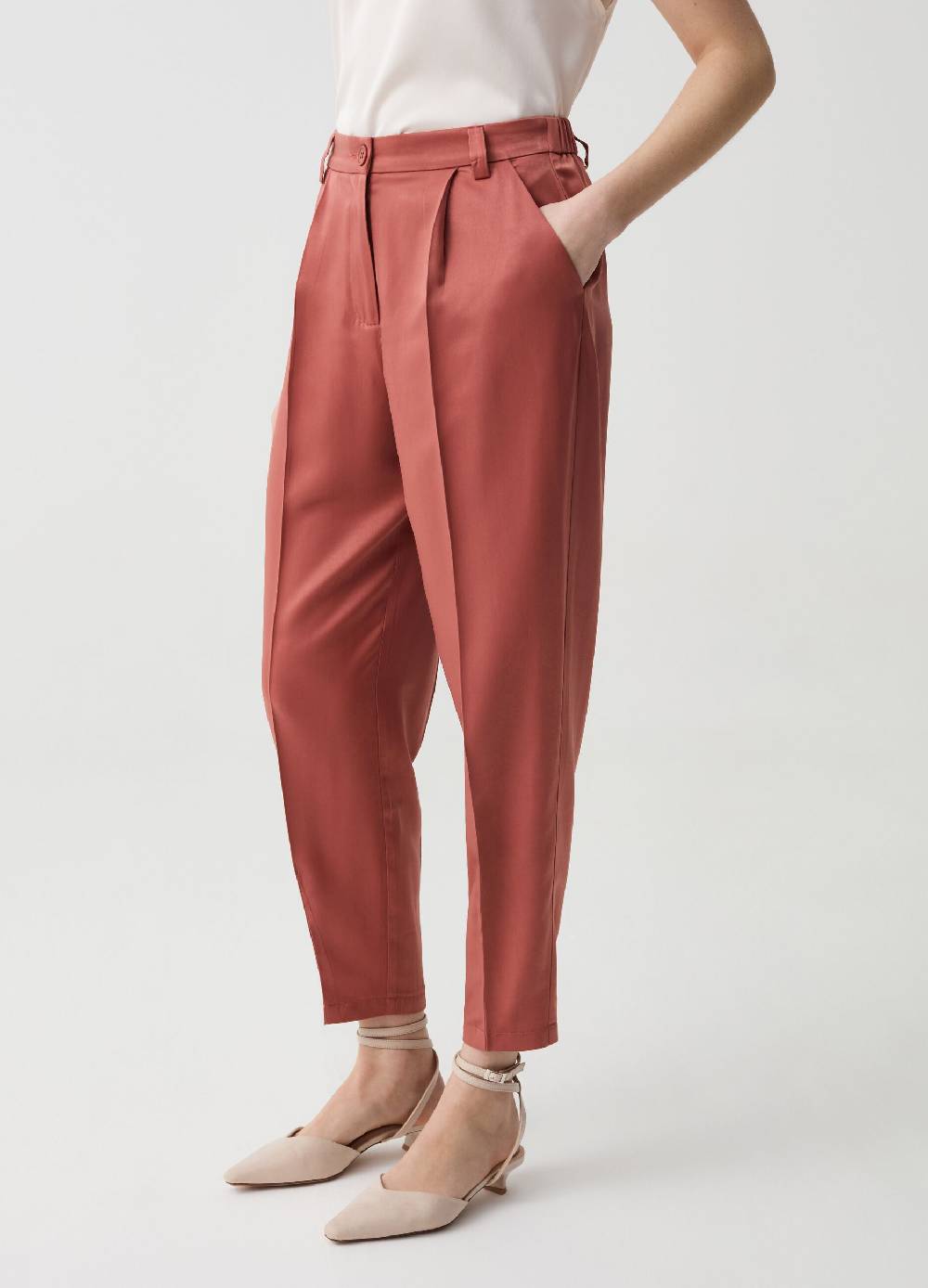 Ovs Pantaloni Eleganti A Sigaretta Con Pinces