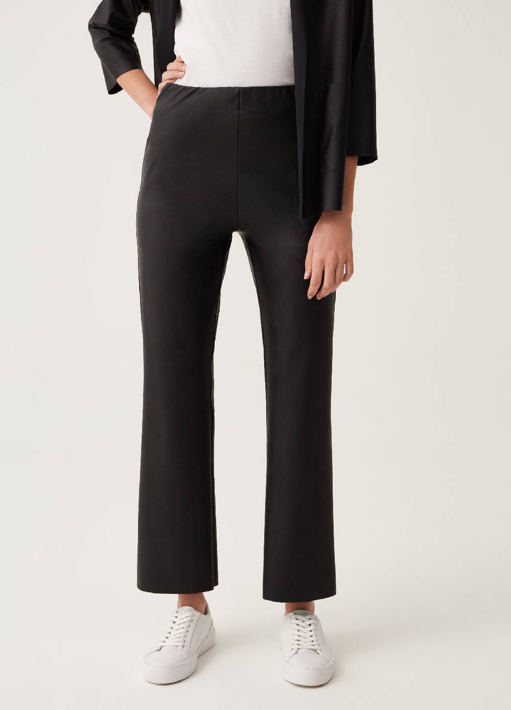 Ovs Pantaloni Flare Fit Effetto Lucido