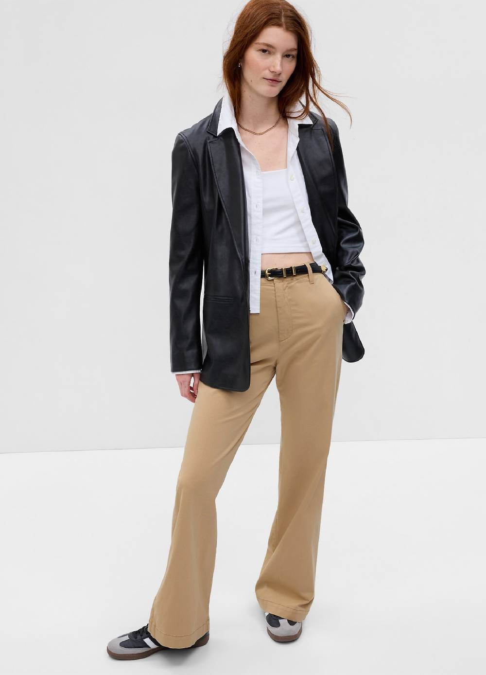 Ovs Pantaloni flare fit in cotone stretch