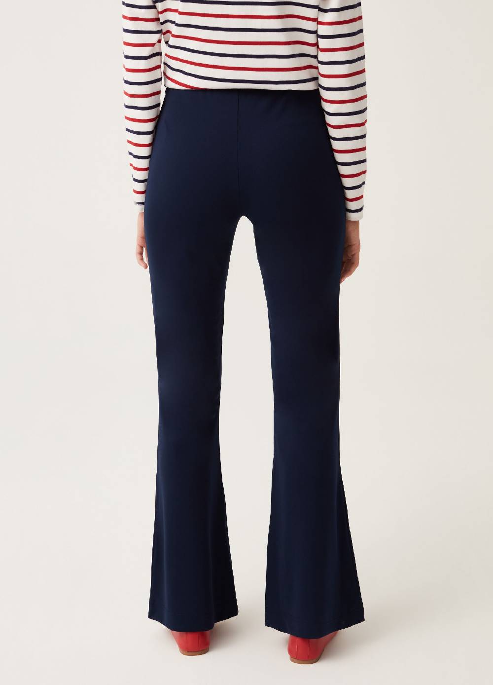 Ovs Pantaloni Flare Fit Tinta Unita