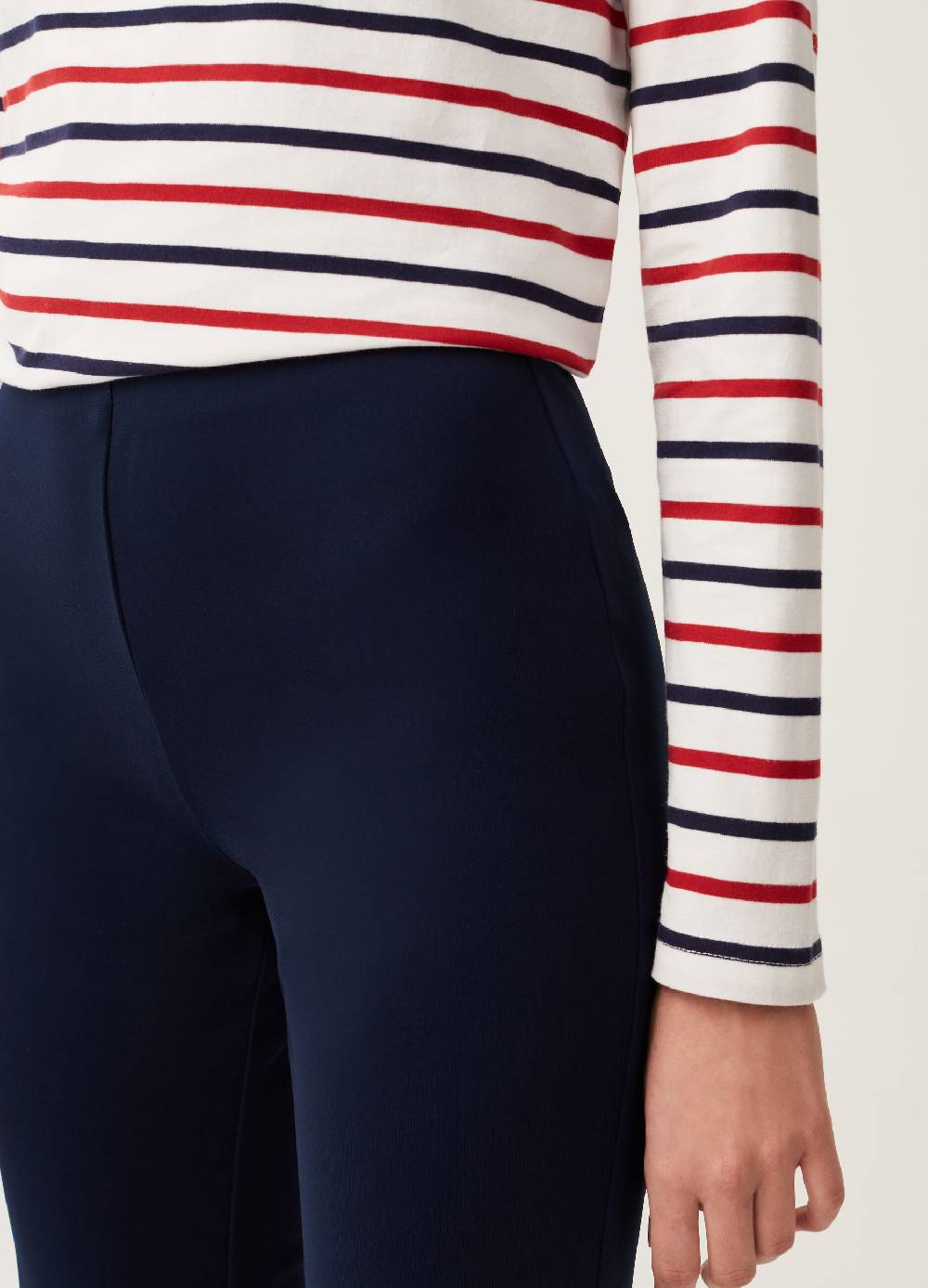 Ovs Pantaloni Flare Fit Tinta Unita