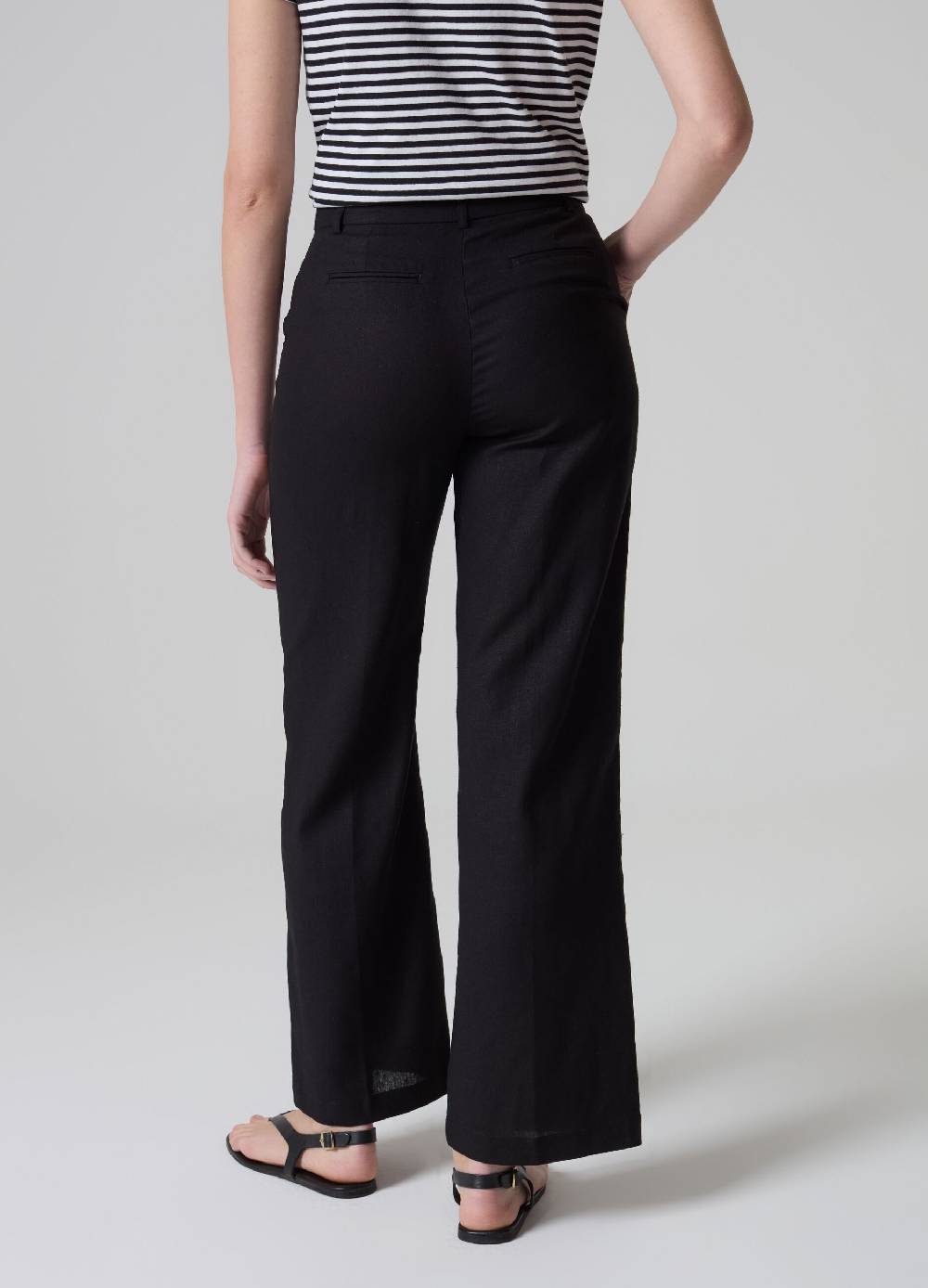 Ovs Pantaloni Formali In Lino E Viscosa PIOMBO