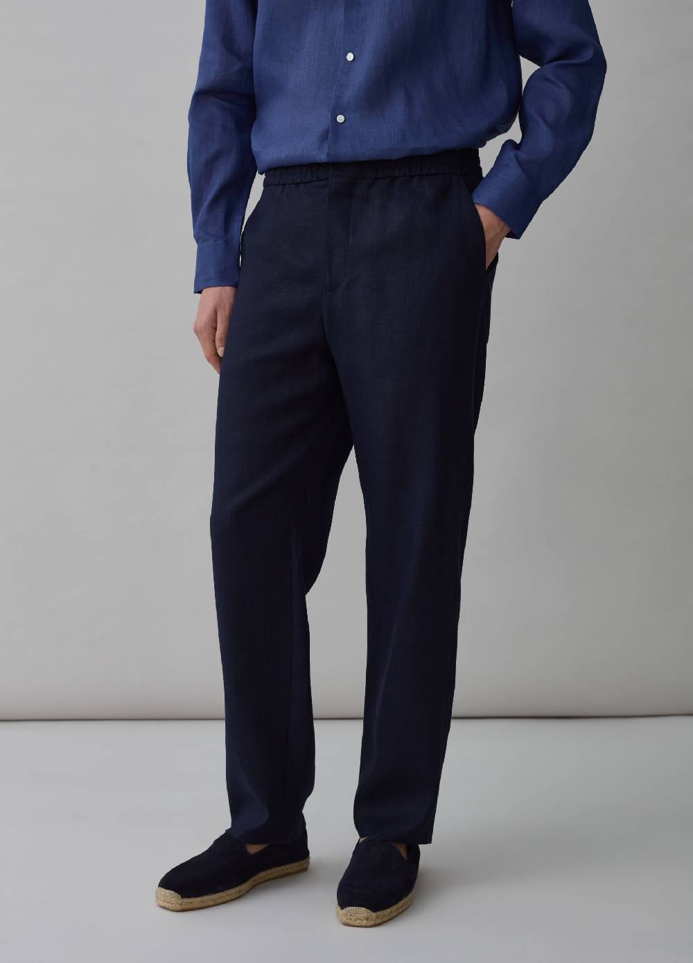 Ovs Pantaloni In Lino PIOMBO