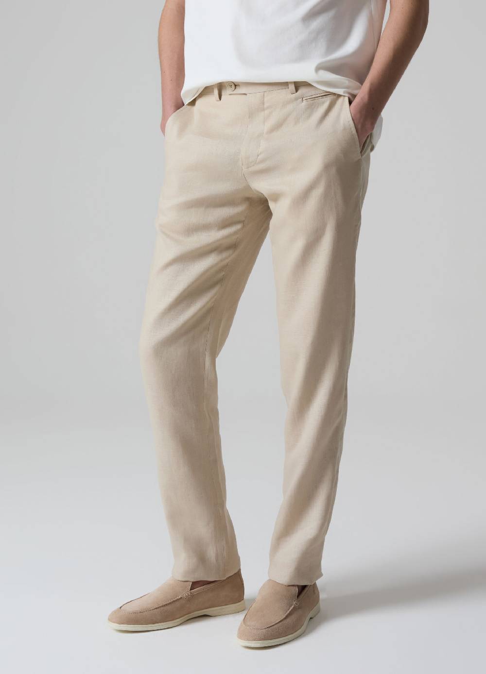 Ovs Pantaloni In Lino PIOMBO