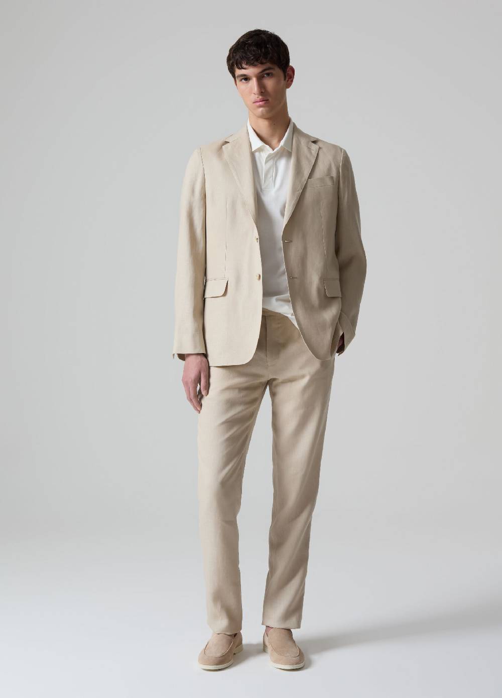 Ovs Pantaloni in lino PIOMBO