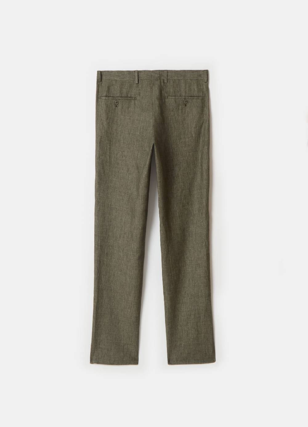 Ovs Pantaloni In Puro Lino PIOMBO