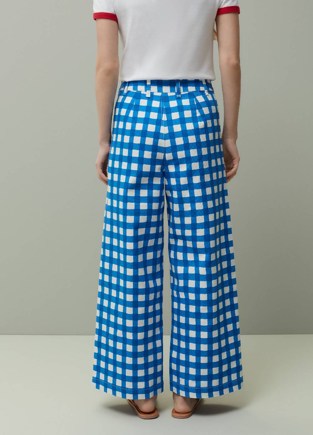 Ovs Pantaloni Palazzo Con Stampa A Quadri