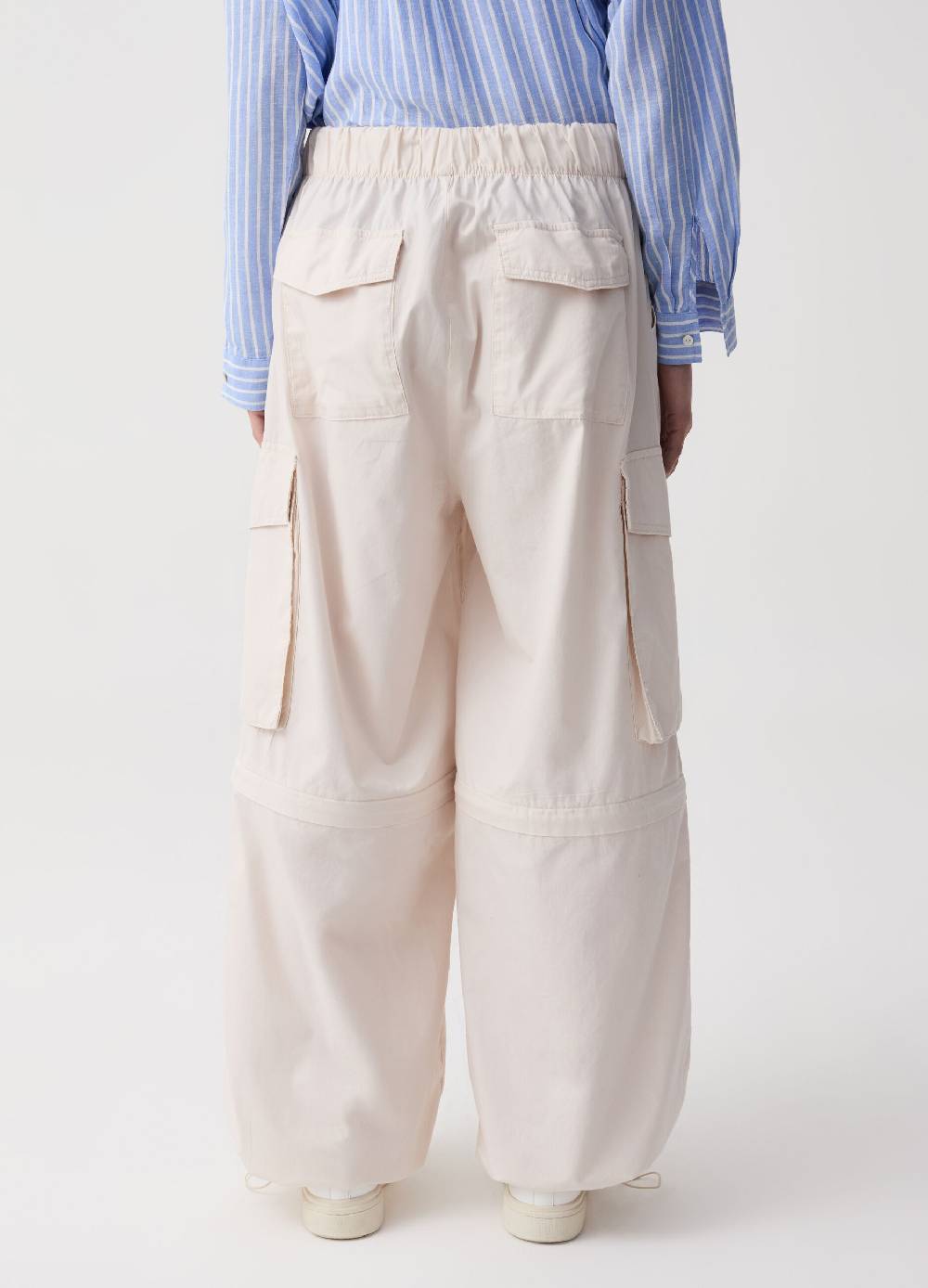 Ovs Pantaloni Parachute Cargo In Popeline