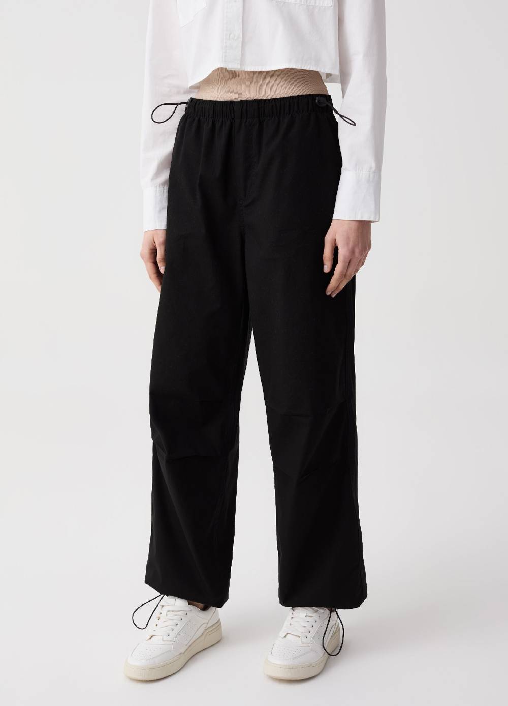 Ovs Pantaloni Parachute In Popeline