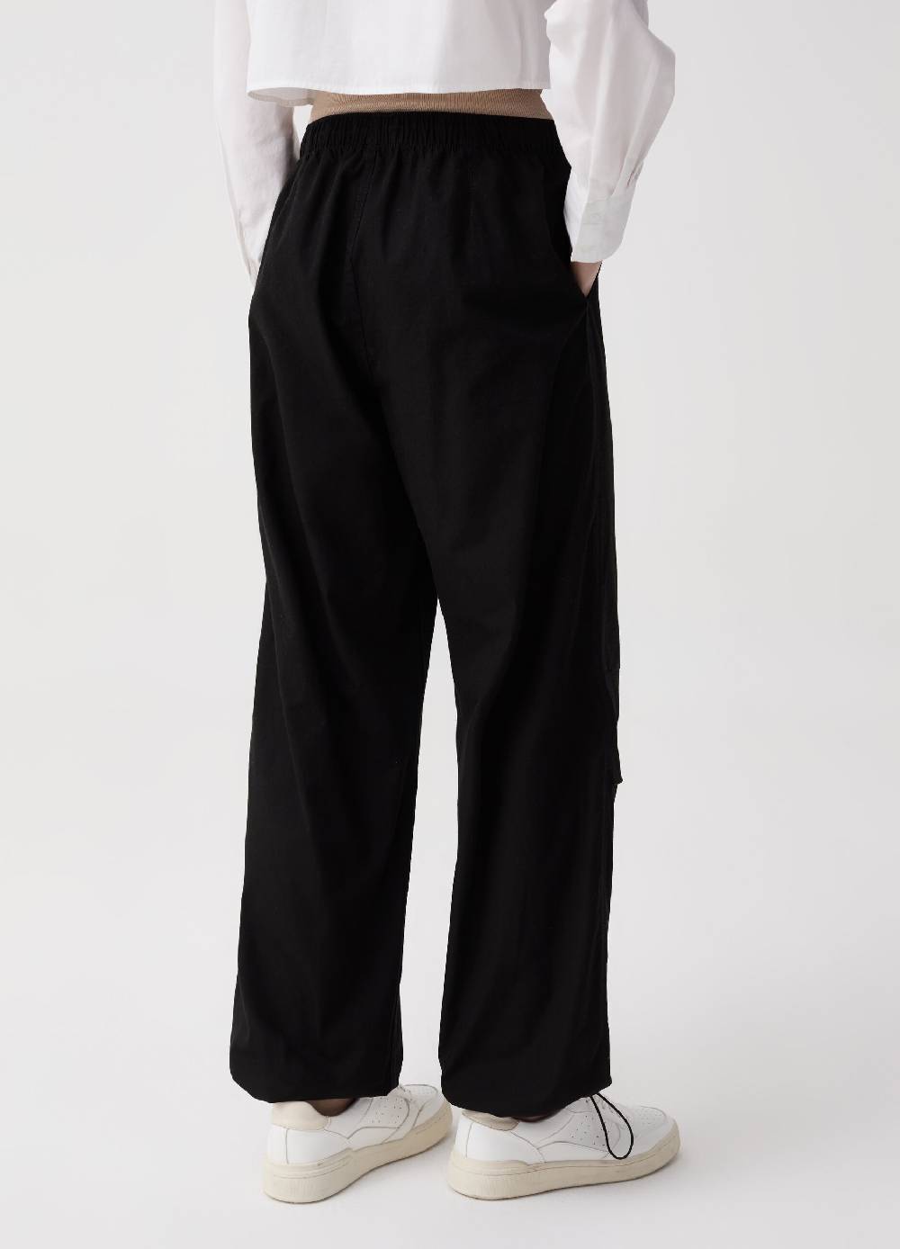 Ovs Pantaloni Parachute In Popeline