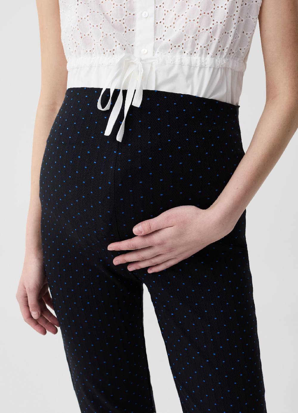 Ovs Pantaloni Premaman Con Fantasia Geometrica