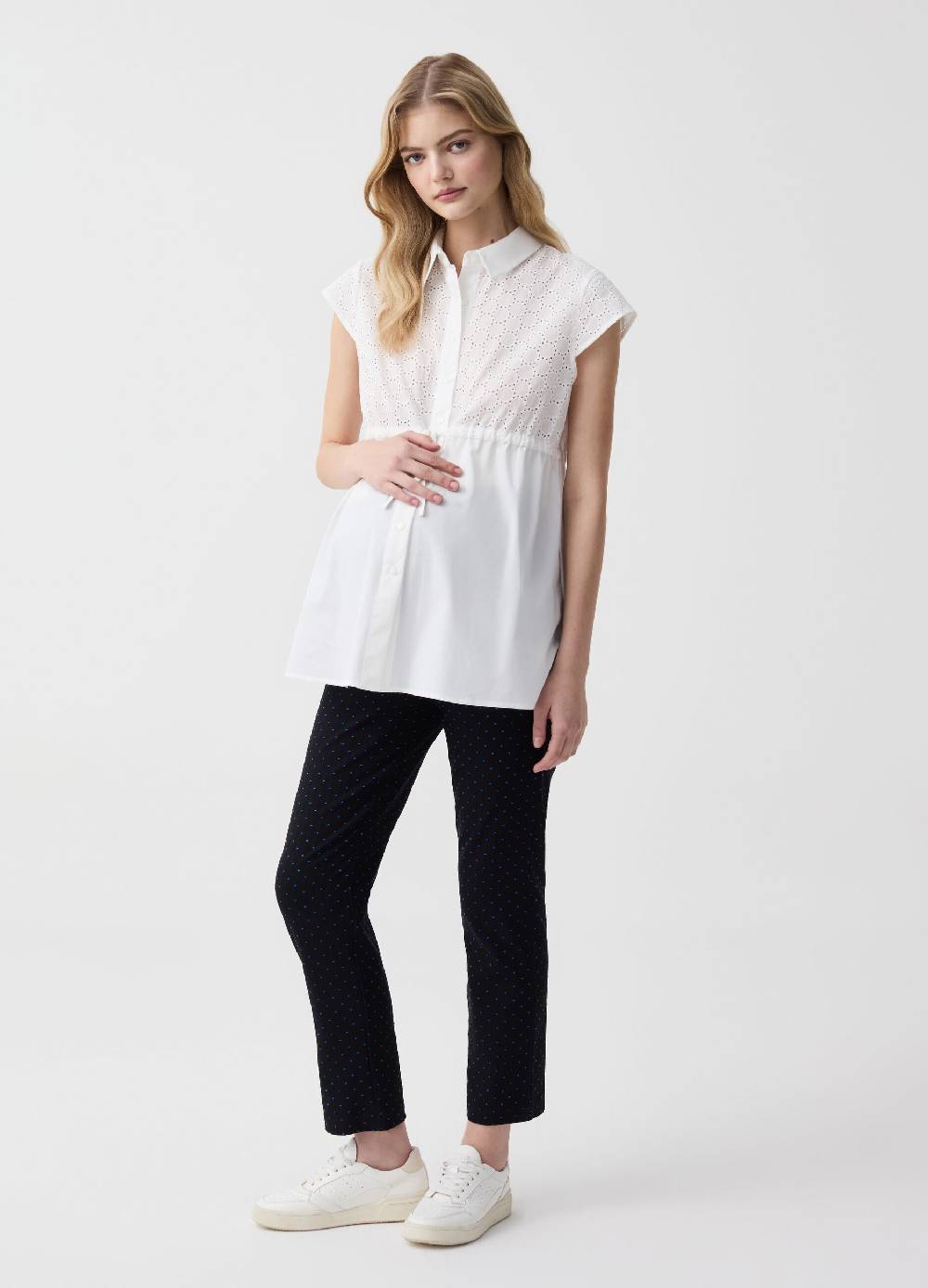 Ovs Pantaloni premaman con fantasia geometrica